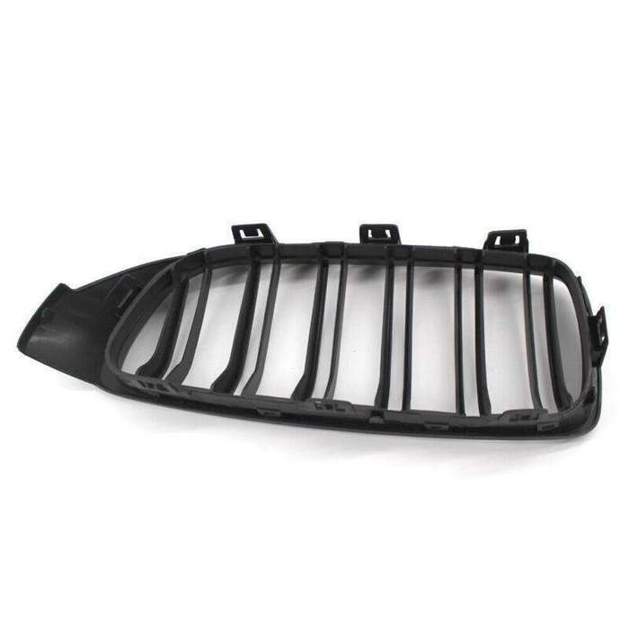 2X/Set Grille Matte Black Dual Slat Grill for BMW 4 Series F32 F33 F36 F82 Coupe