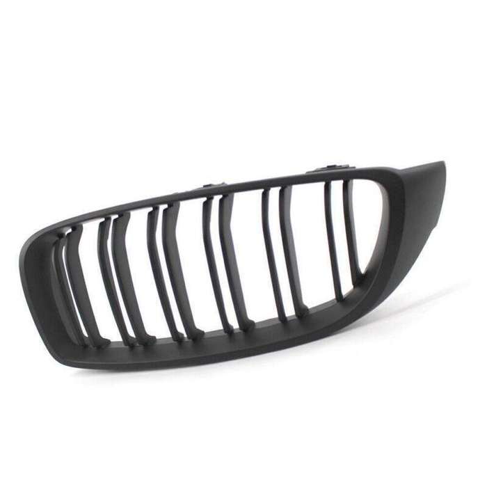 2X/Set Grille Matte Black Dual Slat Grill for BMW 4 Series F32 F33 F36 F82 Coupe