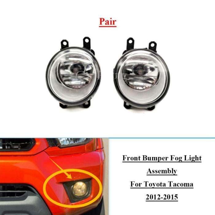 Front Bumper Driving Fog Light Lamps w/bulb For Toyota Tacoma 2012-2015 Pair