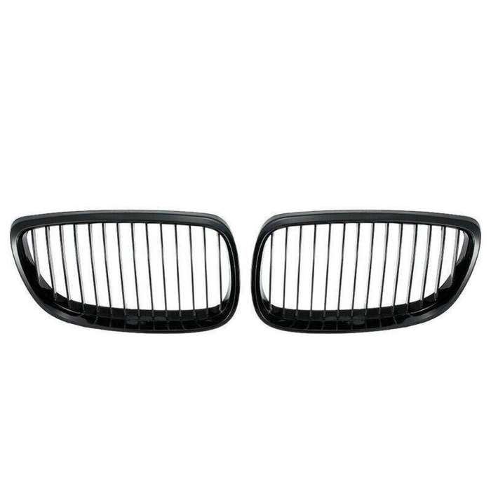 2X/Set Shiny Black Grille for BMW E92 E93 3 Series Coupe 2 Door 06-09 Mesh Grill