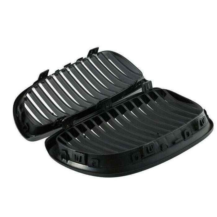 2X/Set Shiny Black Grille for BMW E92 E93 3 Series Coupe 2 Door 06-09 Mesh Grill