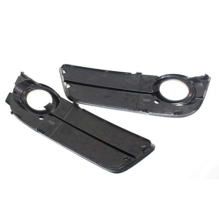 2X ABS Car Front L&amp;R Bumper Fog Light Lower Grille Cover for Audi A5 2008-2011