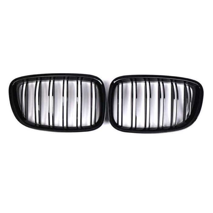 Gloss Black Front Kidney Grille Grill For BMW 5 Series GT F07 2009-2017 Pair