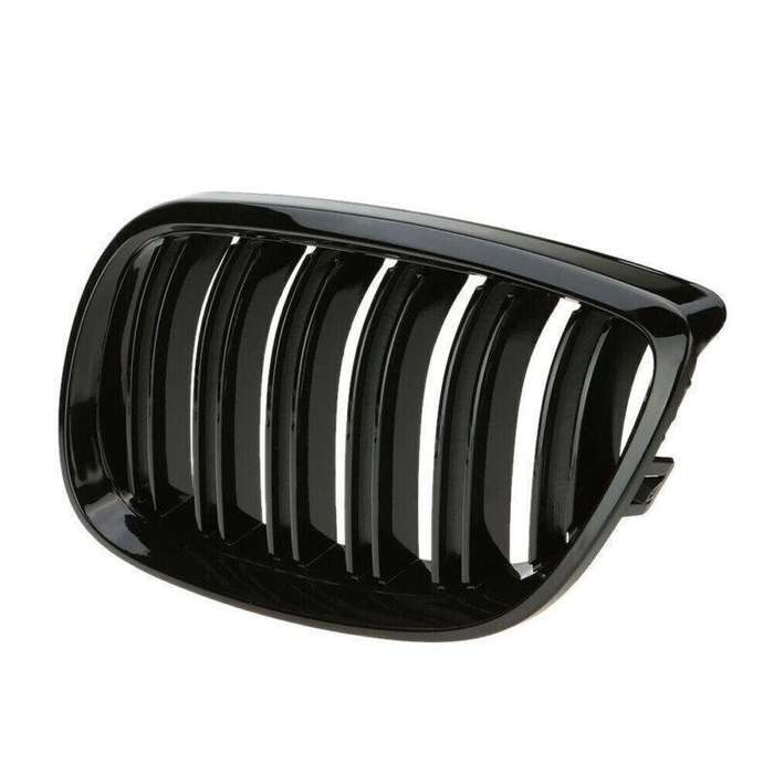 2X/Set Shiny Black Dual Slat Line Grille for BMW E92 E93 2 Door 06-10 Mesh Grill