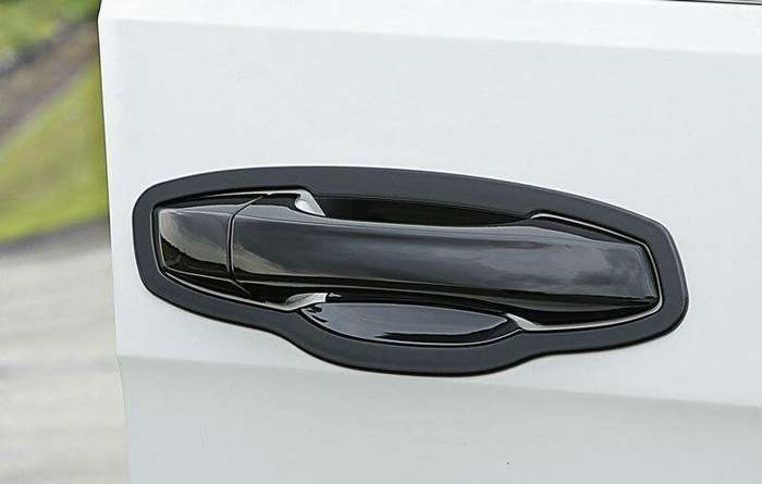 For VW Golf MK7 MK7.5 2014-2019 ABS Black Exterior Side Door Handle Cover Trim