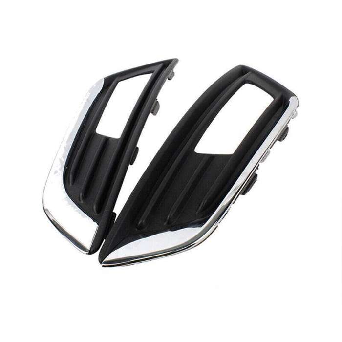 Pair Front Bumper Cover Fog Light Lamp Bezel Trim For Ford Focus 2015-2018