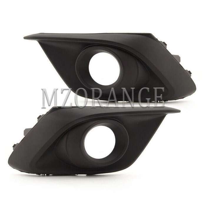 Front Bumper Left Right Side Fog Light Lamps Cover Bezels For Mazda 3 2014-2016