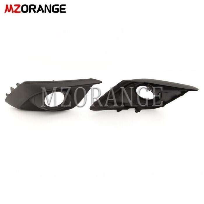 Front Bumper Left Right Side Fog Light Lamps Cover Bezels For Mazda 3 2014-2016