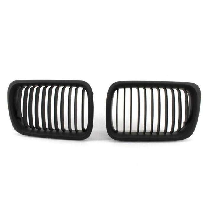 2X/Set Matte Black Front Kidney Grille fits for BMW E36 M3 97 - 99 98 Mesh Grill