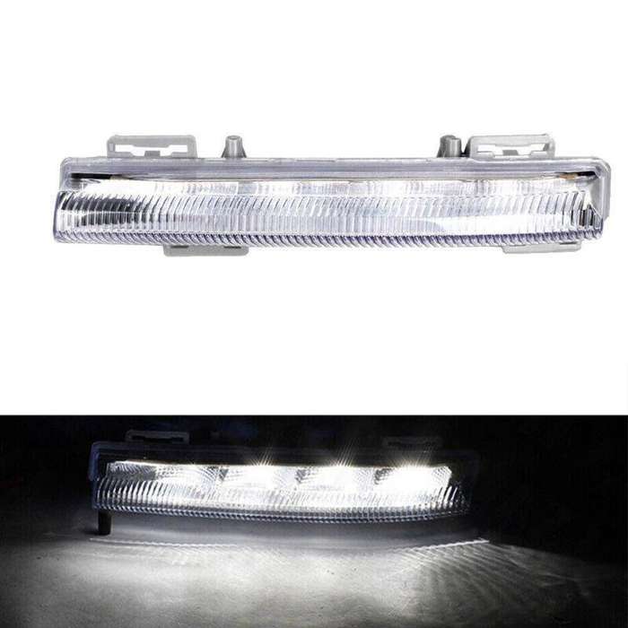 Set Fog Light Lamp Grille &amp; Trim For Mercedes W212 E250 E300 E350 2009-13 Right