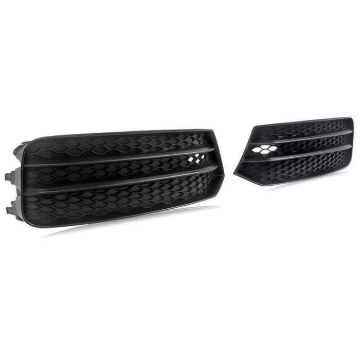 Front Bumper Fog Light Lamp Grille Cover For Audi A1 2016-2019 Black Pair