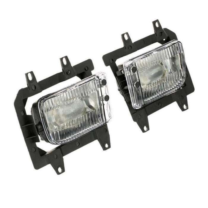 For 1985-93 BMW E30 3 Series 2 Door Front Bumper Clear Fog Light Lens Cover Kit