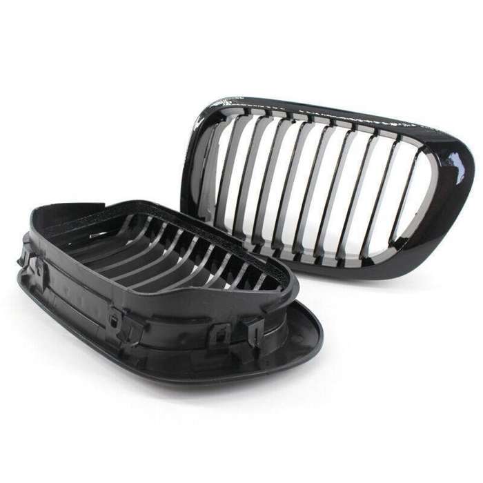 Gloss Black Kidney Front Grilles Grill For BMW E46 2 Door Coupe 1999-2002