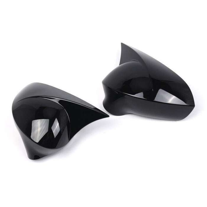 2x Rear View Wing Mirror Cover Caps For SEAT Ibiza 6J MK4 2008-2017 Gloss Black
