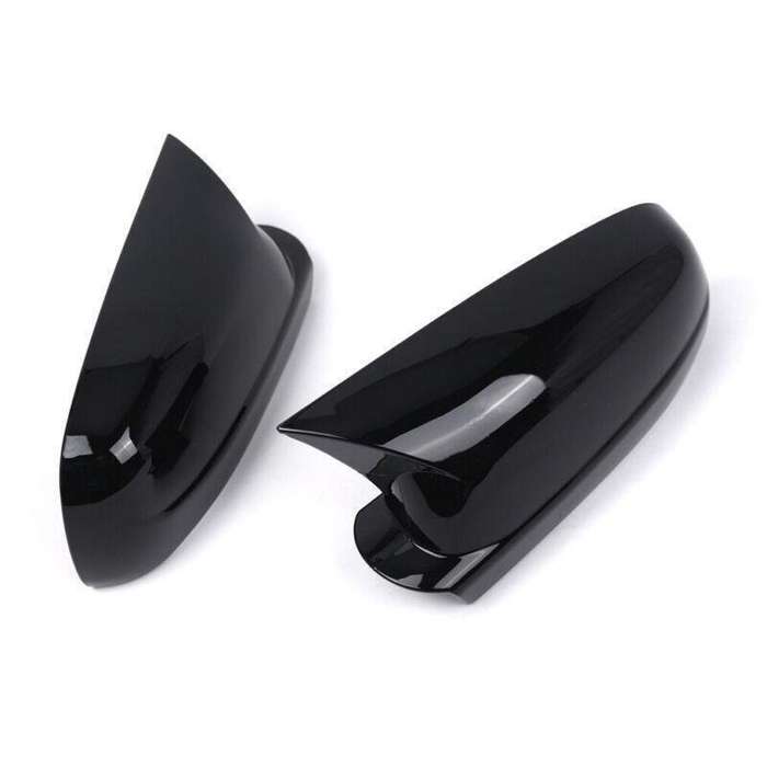 2x Wing Mirror Cover Caps For VW Golf Jetta Mk4 Passat B5 1998-2004 Gloss Black