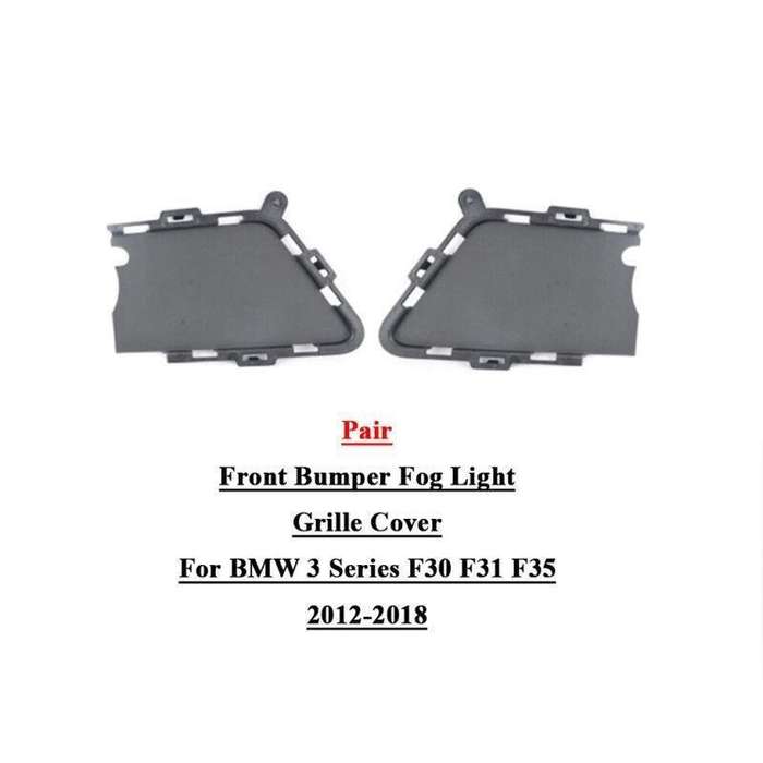 2x Front Bumper Fog Light Grille Cover For BMW 3 Series F30 F31 F35 2012-2018 LR