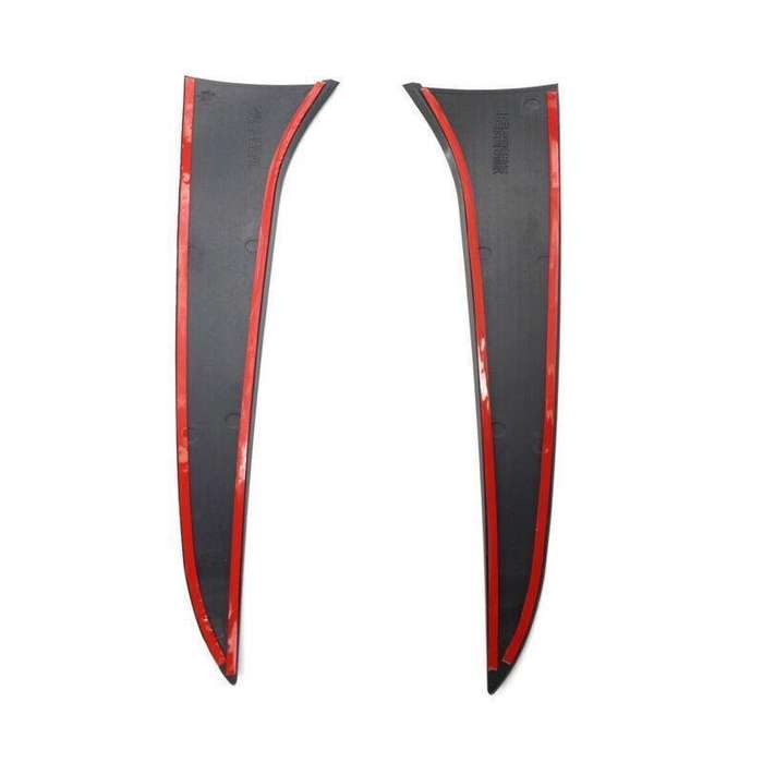 Pair Rear Window Side Spoiler Canards Trim Fit For BMW E84 09-15 Gloss Blk Style