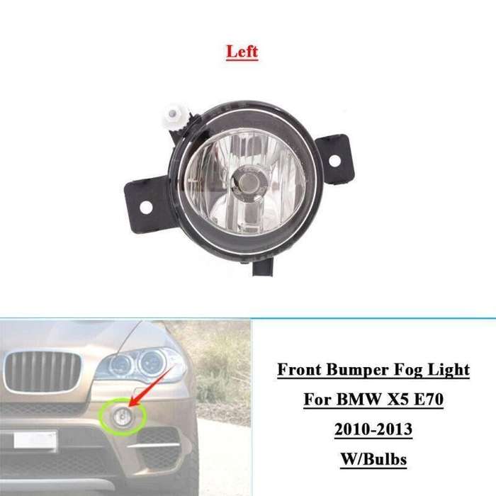 Front Bumper Fog Light Lamp For BMW X5 E70 2010-2013 W/Bulb Left 63177237433