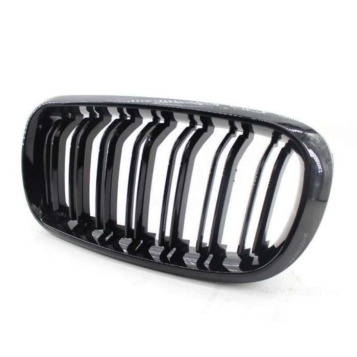 One Pair of Fit For BMW X5 F15 Gloss Black Twin Slat M Look Front GRILLE 15-17