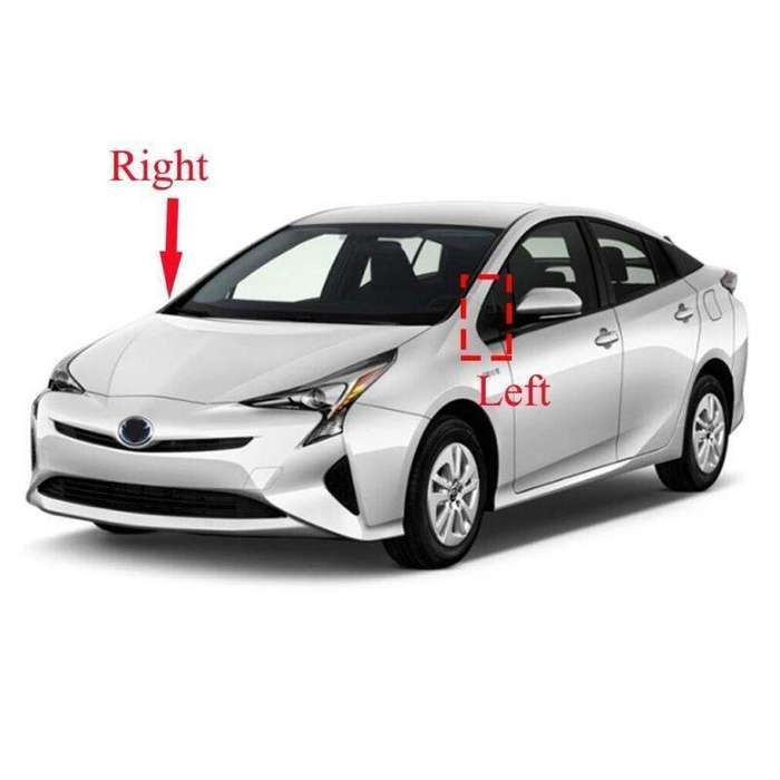 For Toyota Prius 16-20 Left Side Rear View Mirror Trim Triangles Molding Cover