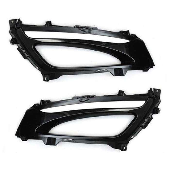For Kia Optima K5 2011-2013 1 Pair Front Bumper Fog Lamp Covers Lacquer Black