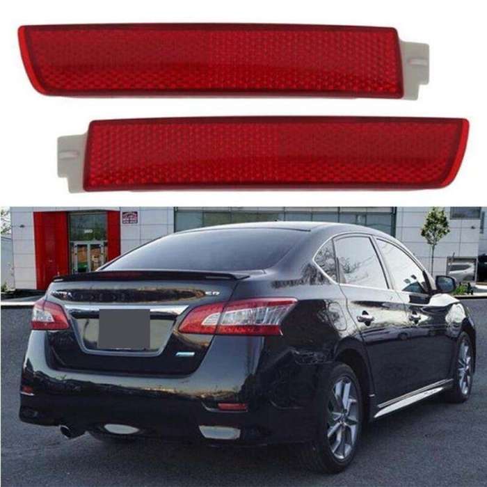 Fits For Sentra 2013-2018 1 Pair Rear Bumper Reflector Lamp Light