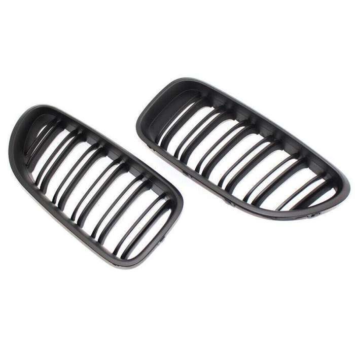 Pair For BMW F06 F12 F13 2012 - 2017 Matte Black Grille M6 STYLE Dual Slat Grill