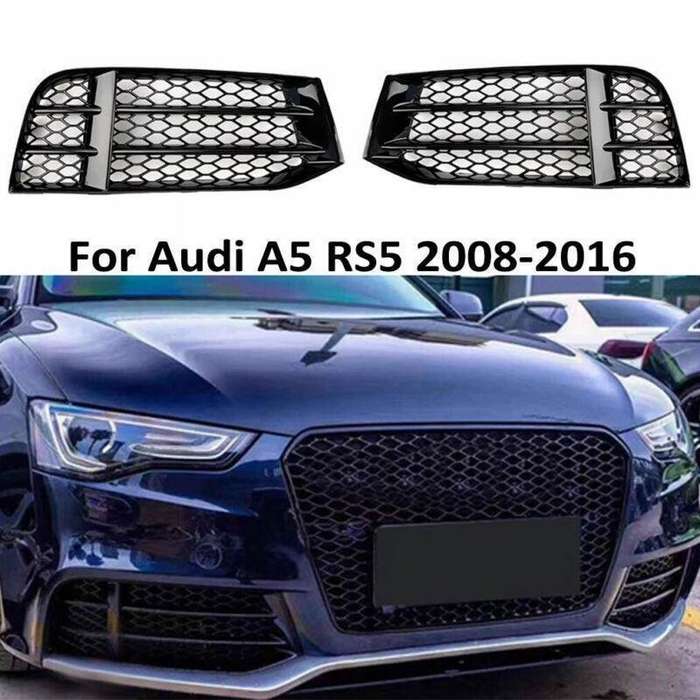 Front Bumper Lower Fog Light Cover Grill Grille For Audi A5 RS5 2008-2016 Pair