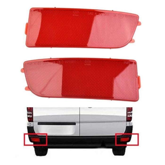 Fits For VW Crafter 2006-2016 1 Pair Rear Bumper Reflector Light Brake Lamp