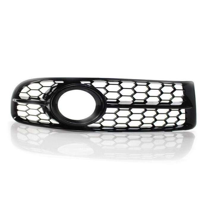 Honeycomb Fog Light Grille w/ Trim Gloss Black for Audi A4 B7 S-Line 05-08