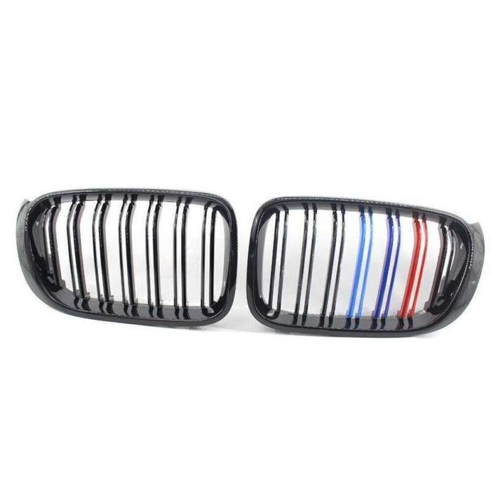 GLOSS BLACK M-Color Front Kidney Grille Fit FOR BMW F25LCI X3 F26 X4 15-17