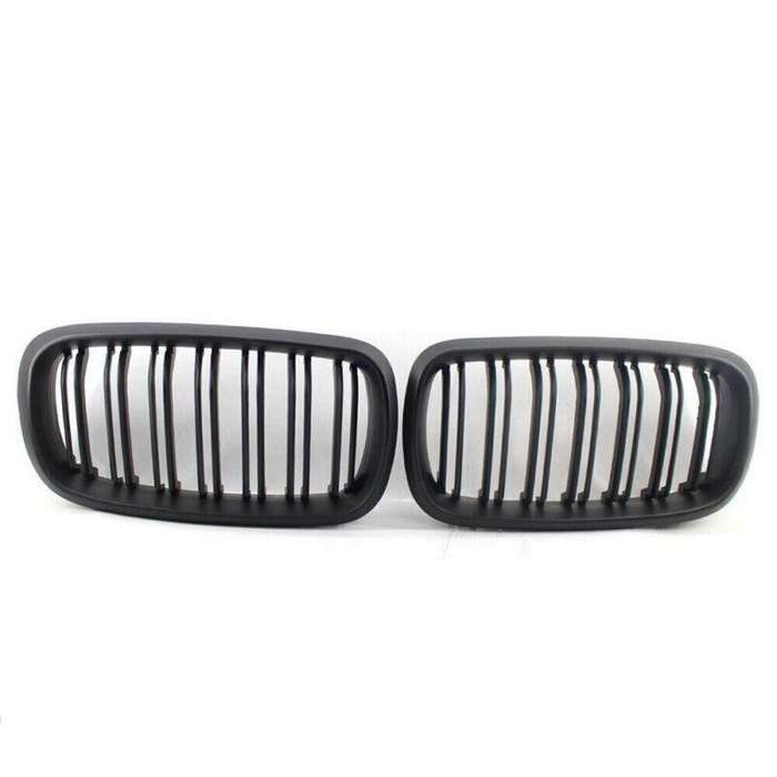 One Pair of Fit For BMW X5 F15 Matte Black Dual Slat M Look Front GRILLE 15-17