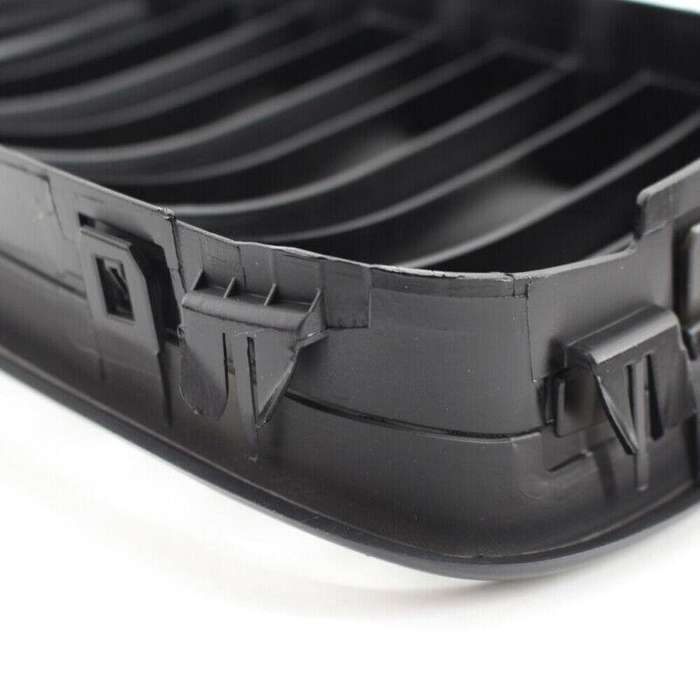 2x Gloss Black Front Kidney Grilles Grill Fit For BMW E39 525 528 1999-2003