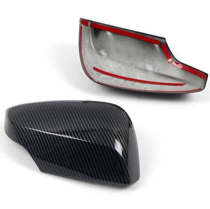 ABS Carbon Fiber Rear View Side Door Mirror Cover Fit For Subaru WRX 2014-2021
