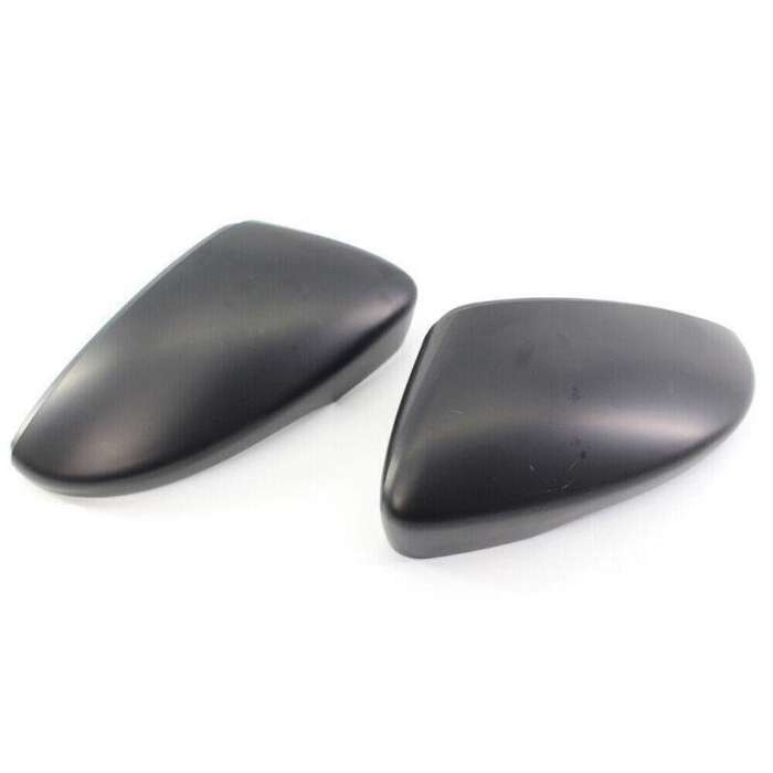 Pair Matte Black Wing Mirror Cover Cap for VW Beetle/CC/Eos/Jetta/Passat 09-12
