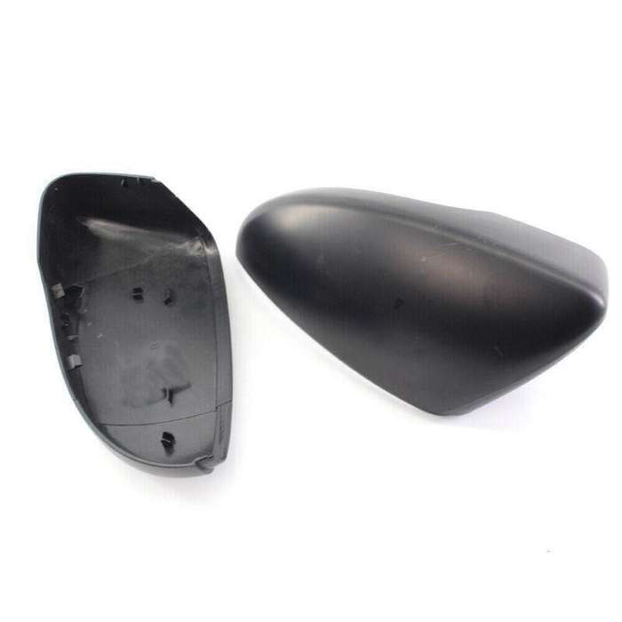 Pair Matte Black Wing Mirror Cover Cap for VW Beetle/CC/Eos/Jetta/Passat 09-12