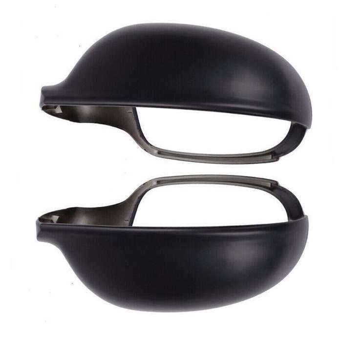 Flat Matte Black Rearview Mirror Door Cap Cover For VW Golf Rabbit Jetta MK5 New