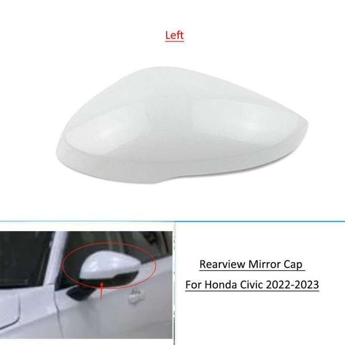 Left Side Door Wing Rearview Mirror Cover Cap For Honda Civic 2022-2023