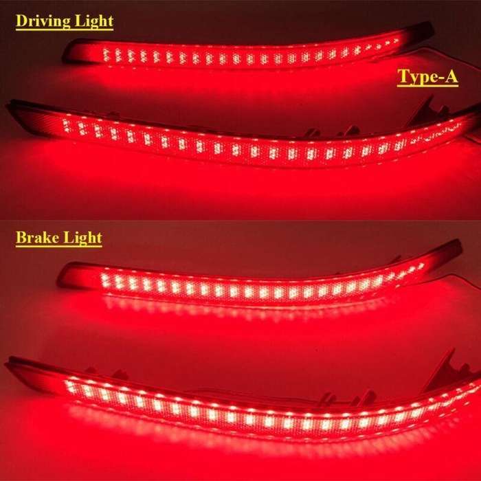 Rear Fog&amp;Brake Taillight Bumper Reflector Lights For Kia K5 2011-2013 Pair A