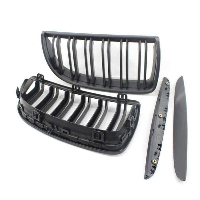 Car Grille Matte Black Twin Line fit for BMW E90 E91 05-08