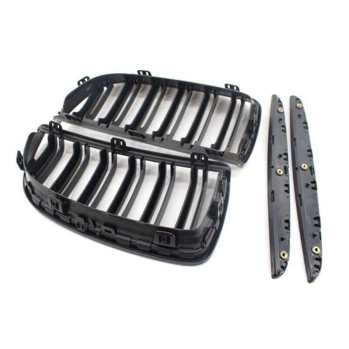 Car Grille Matte Black Twin Line fit for BMW E90 E91 05-08