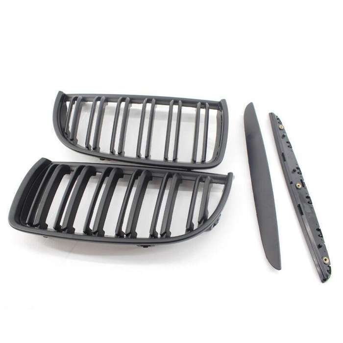 Car Grille Matte Black Twin Line fit for BMW E90 E91 05-08