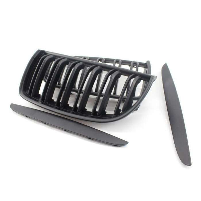 Car Grille Matte Black Twin Line fit for BMW E90 E91 05-08