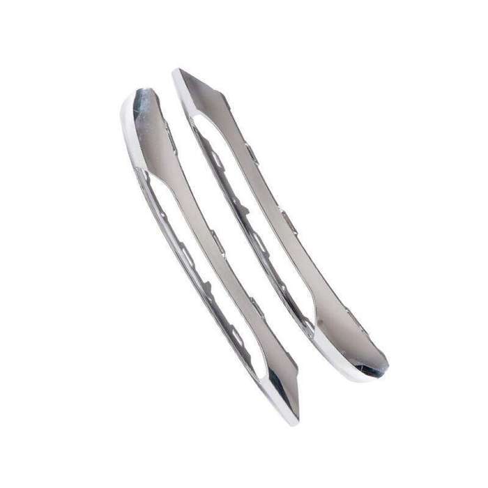 2x Front Bumper Fog Light Grille Strip Trim For Mercedes Benz W204 C-Class 12-14