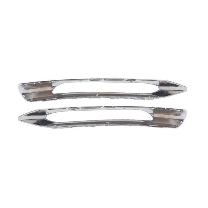 2x Front Bumper Fog Light Grille Strip Trim For Mercedes Benz W204 C-Class 12-14