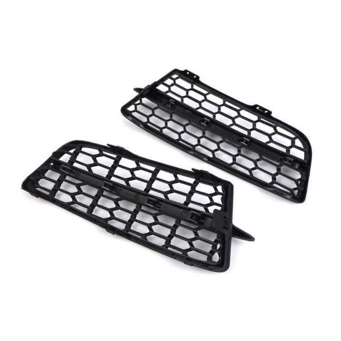 Front Bumper Fog Light Lamp Grille Trims For BMW 1-Series F20 F21 2011-2015 Pair