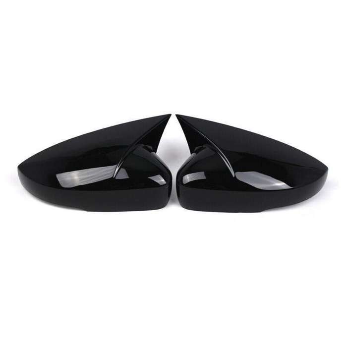 2x Rear View Wing Mirror Cover Caps For VW Polo MK5 2009-2017 Gloss Black