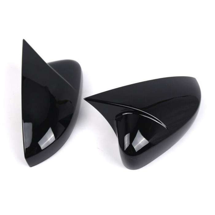 2x Rear View Wing Mirror Cover Caps For VW Polo MK5 2009-2017 Gloss Black
