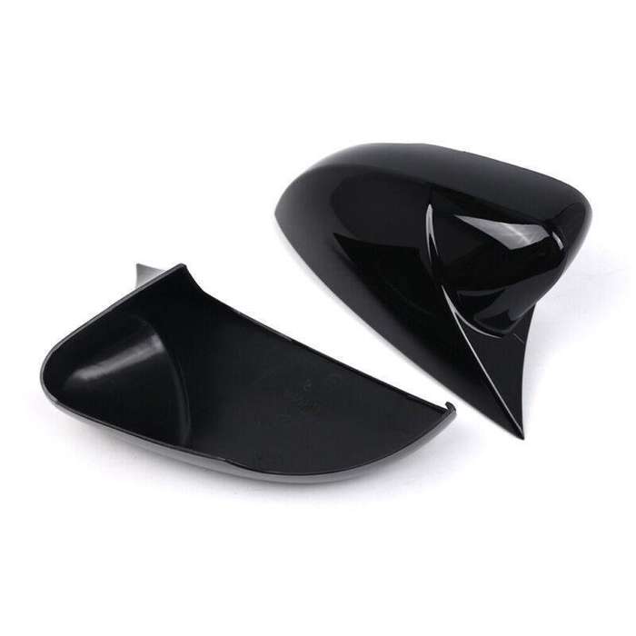 2x Rear View Wing Mirror Cover Caps For VW Polo MK5 2009-2017 Gloss Black