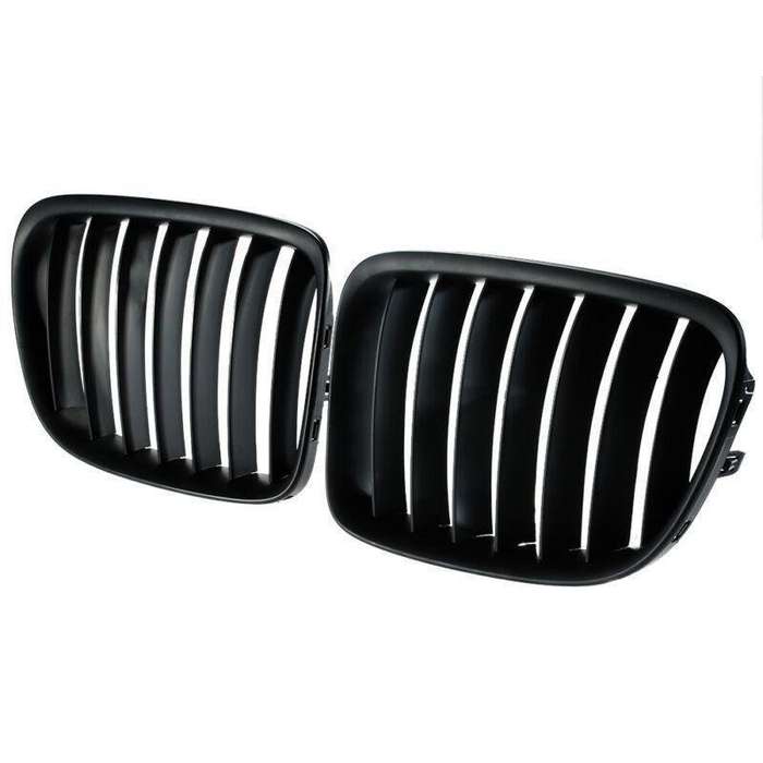 M Matte Black Kidney Sport Hood Grill SUV 2012-2015 Fit For BMW E84 X1